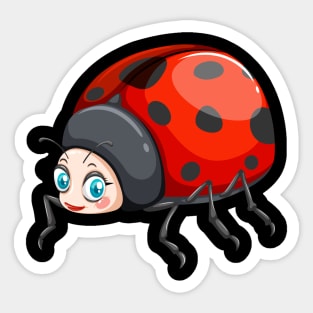 Cute Little Beetle Sticker